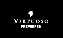 VIRTUOSO Logo logo on footer section. Link to external website.